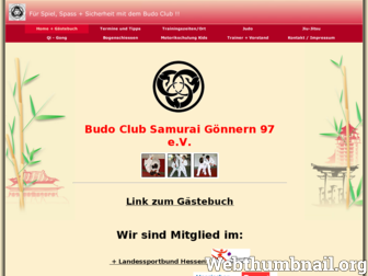 budoclub-samurai.de website preview