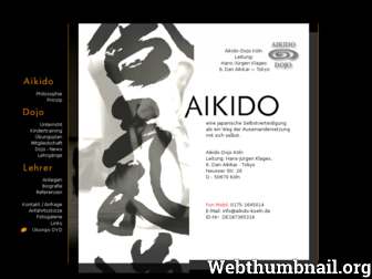 aikido-koeln.de website preview
