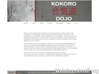 kokoro-aikido.com website preview