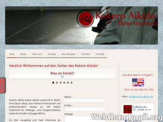 kokoro-aikido.de website preview