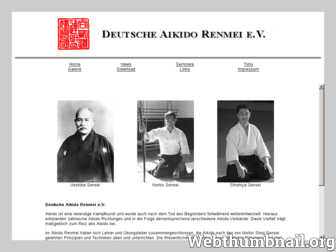 aikido-renmei.de website preview