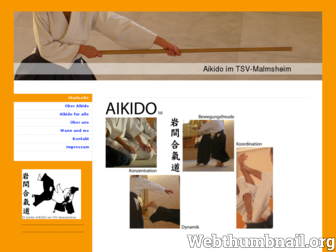aikido-malmsheim.de website preview