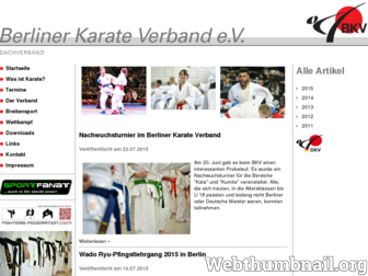 berliner-karate-verband.de website preview