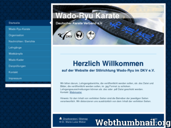 wado-karate.de website preview