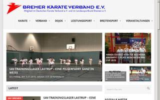 bkv-karate.de website preview