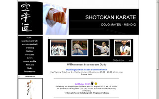 shotokankarate-dojo.de website preview