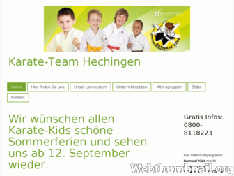 karate-hechingen.jimdo.com website preview