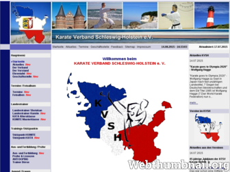 kvsh-karate.de website preview