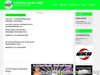 kickbox-center-dmg.de website preview