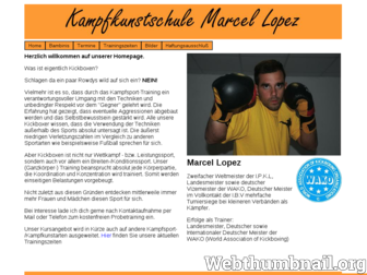 lopez-kickboxen.de website preview