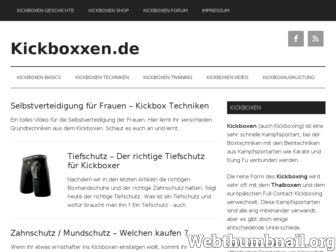 kickboxxen.de website preview