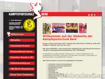 kampfsportschule-berk.de website preview