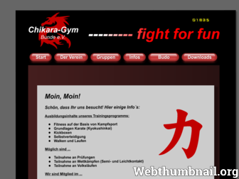 kickboxen-bunde.de website preview