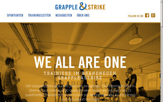 grappleandstrike.de website preview