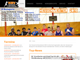 hessischer-boxverband.de website preview