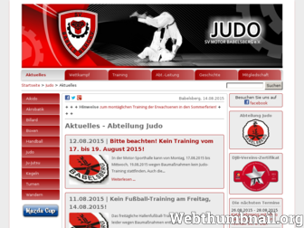 judo-potsdam.de website preview