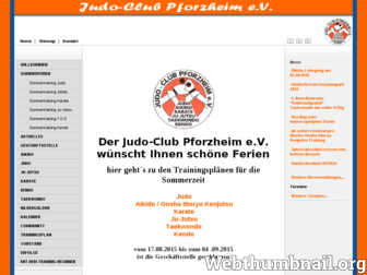 judo-club-pforzheim.de website preview