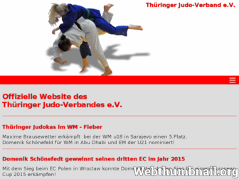 thueringer-judoverband.de website preview