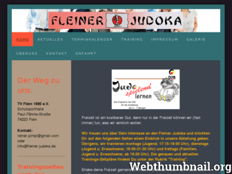fleiner-judoka.de website preview