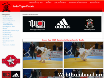 judo-tiger-visbek.de website preview