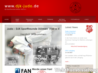 djk-judo.de website preview