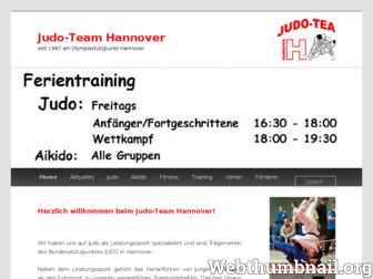 judo-team-hannover.de website preview