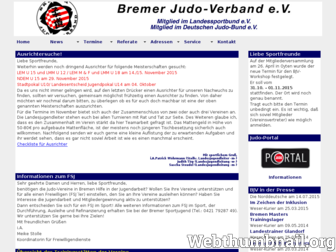 bremer-judo-verband.de website preview