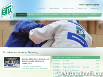 judo.btvonline.de website preview