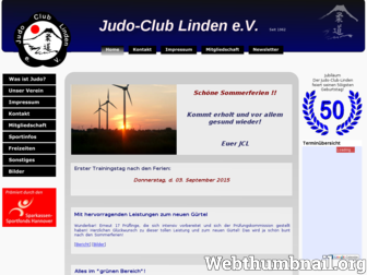 judo-club-linden.de website preview