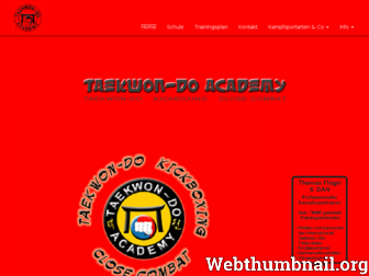 tkd-academy.de website preview