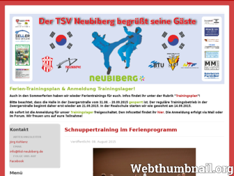 tkd-neubiberg.de website preview