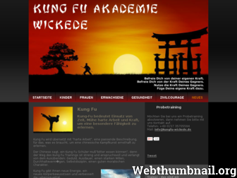 kungfu-wickede.de website preview