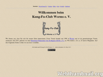 kungfu-worms.de website preview