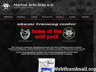 martial-arts-club.de website preview