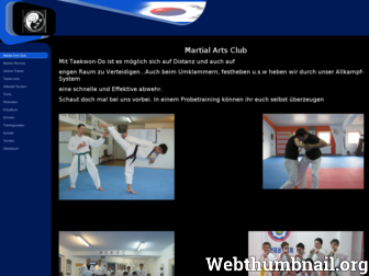 taekwondoperrone.de website preview