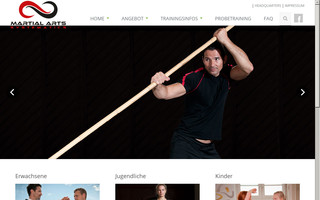 martialarts-wels.at website preview