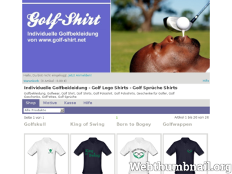 golf-shirt.spreadshirt.de website preview