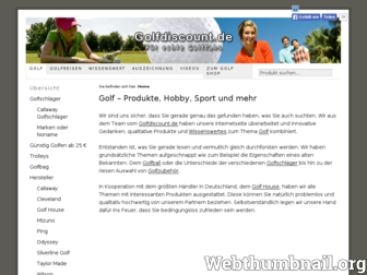 golfdiscount.de website preview