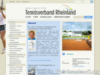 rheinland-tennis.de website preview