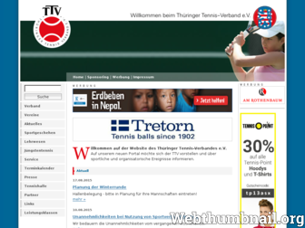 ttv-tennis.de website preview