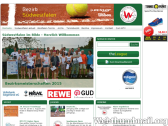 tennisbezirk-suedwestfalen.de website preview