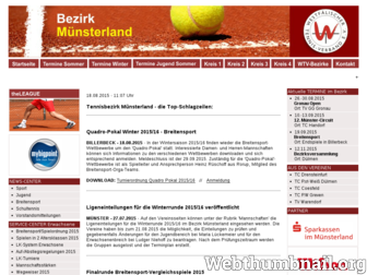 tennisbezirk-muensterland.de website preview