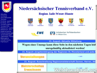 ntv-jade-weser-hunte.de website preview