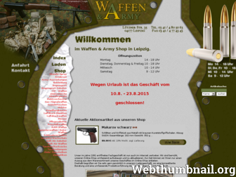 waffen-army.de website preview