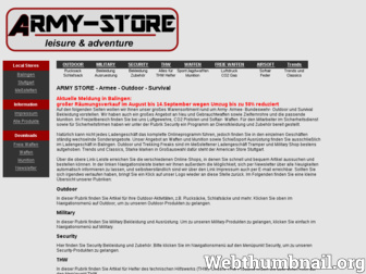 army-store.com website preview