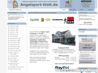 angelsport-welt.de website preview