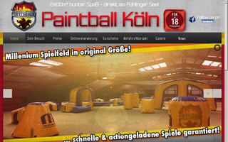 paintball-koeln.de website preview