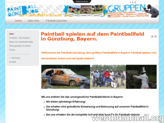 paintball-guenzburg.de website preview