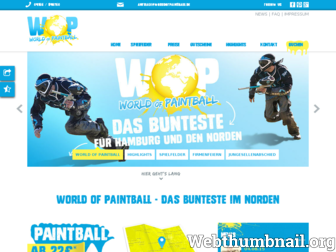 world-of-paintball.de website preview