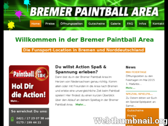 bremer-paintball-area.de website preview